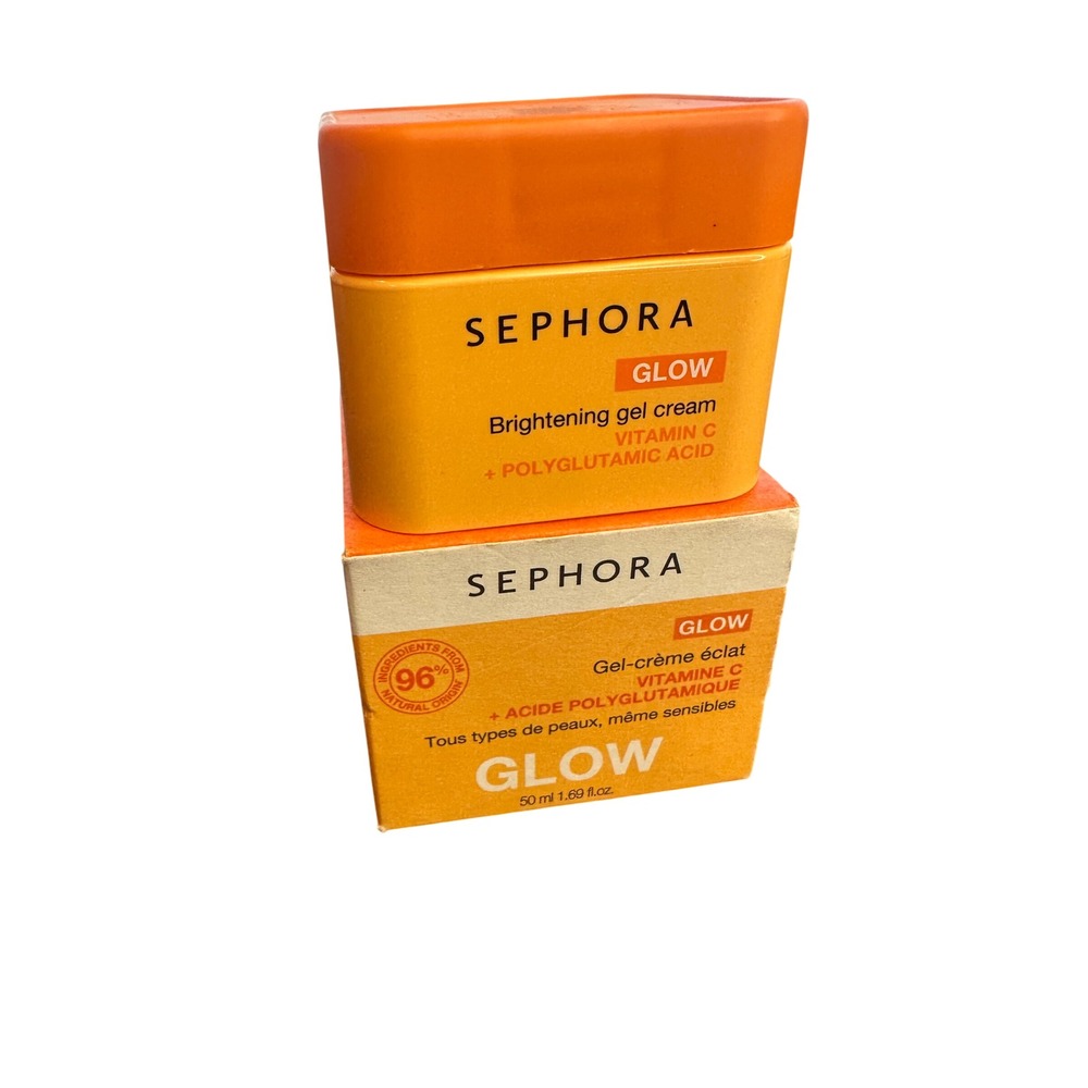 Sephora Glow Brightening Gel Cream Vitamin C Polyglutamic Acid 50ml 1.69 fl oz